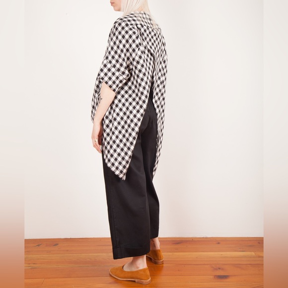 HENRIK VIBSKOV Checkered Flip Shirt in Black/White Size XS - Picture 13 of 15